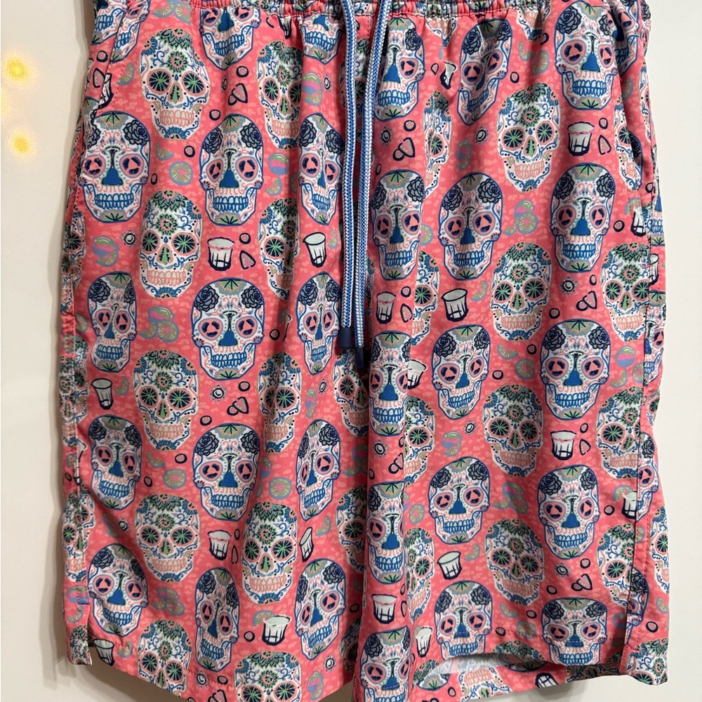 Colorful Skull Pattern Shorts